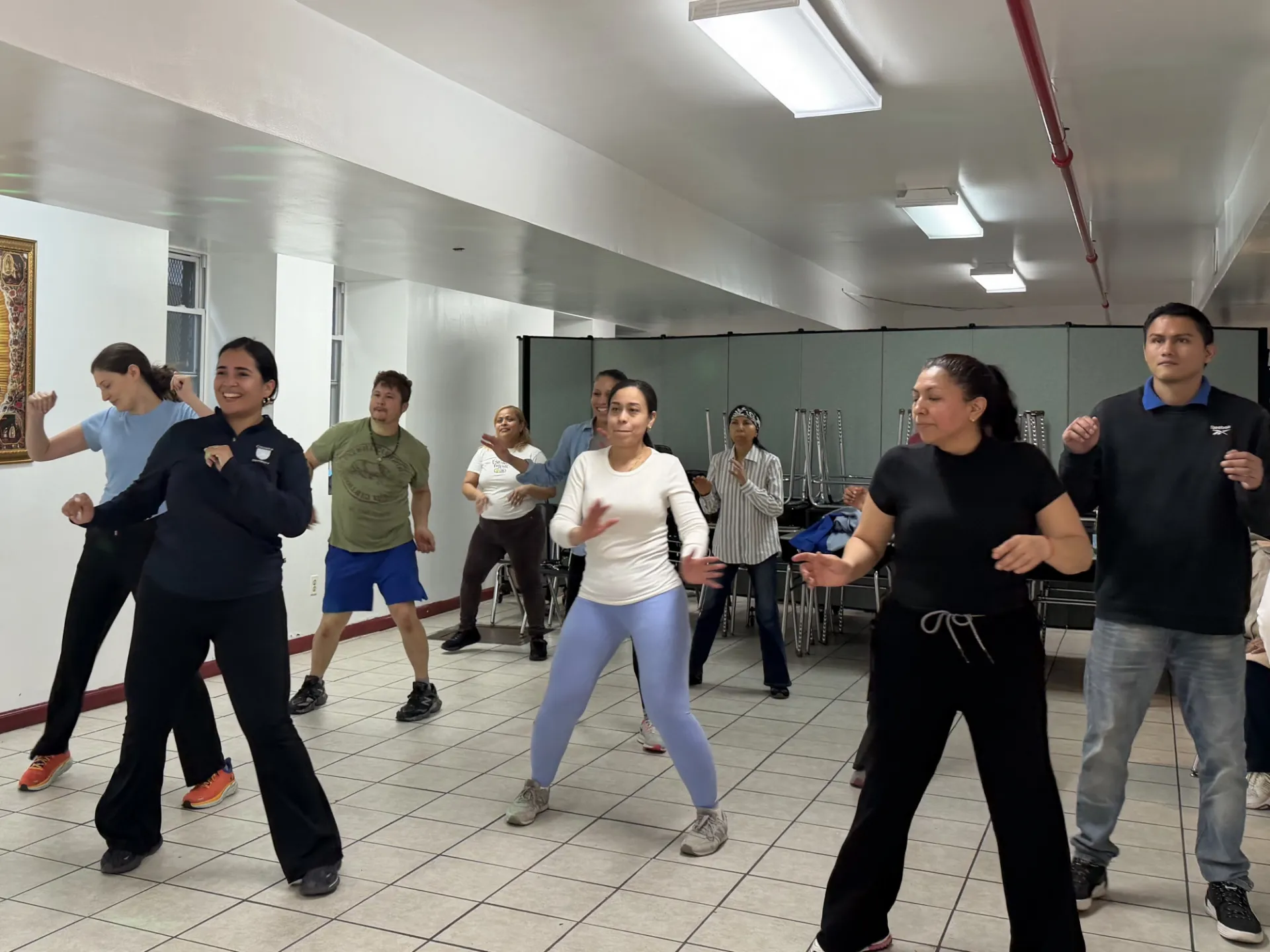 Dancing with our community partners at Hands Community Center