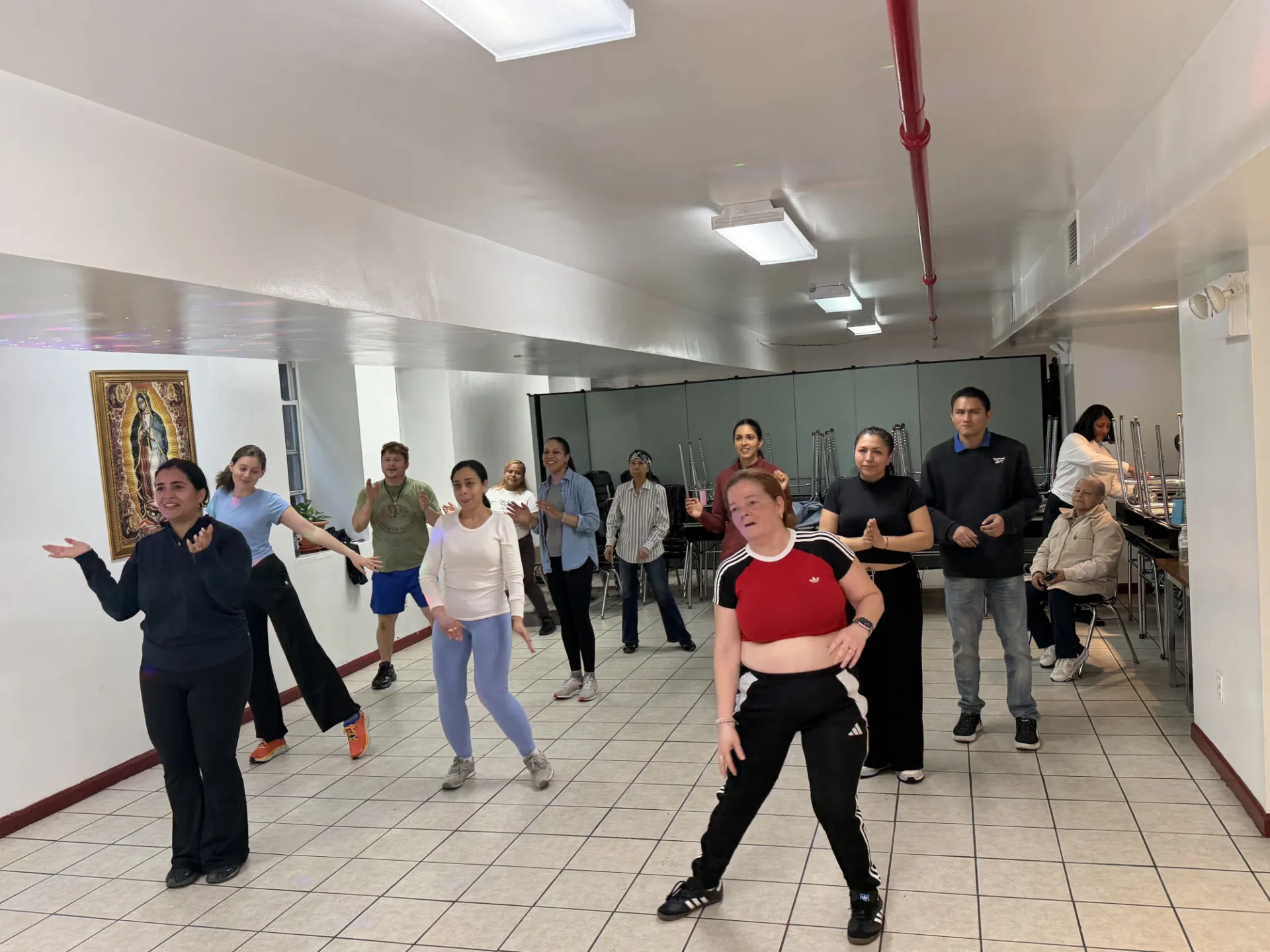 Dancing with our community partners at Hands Community Center