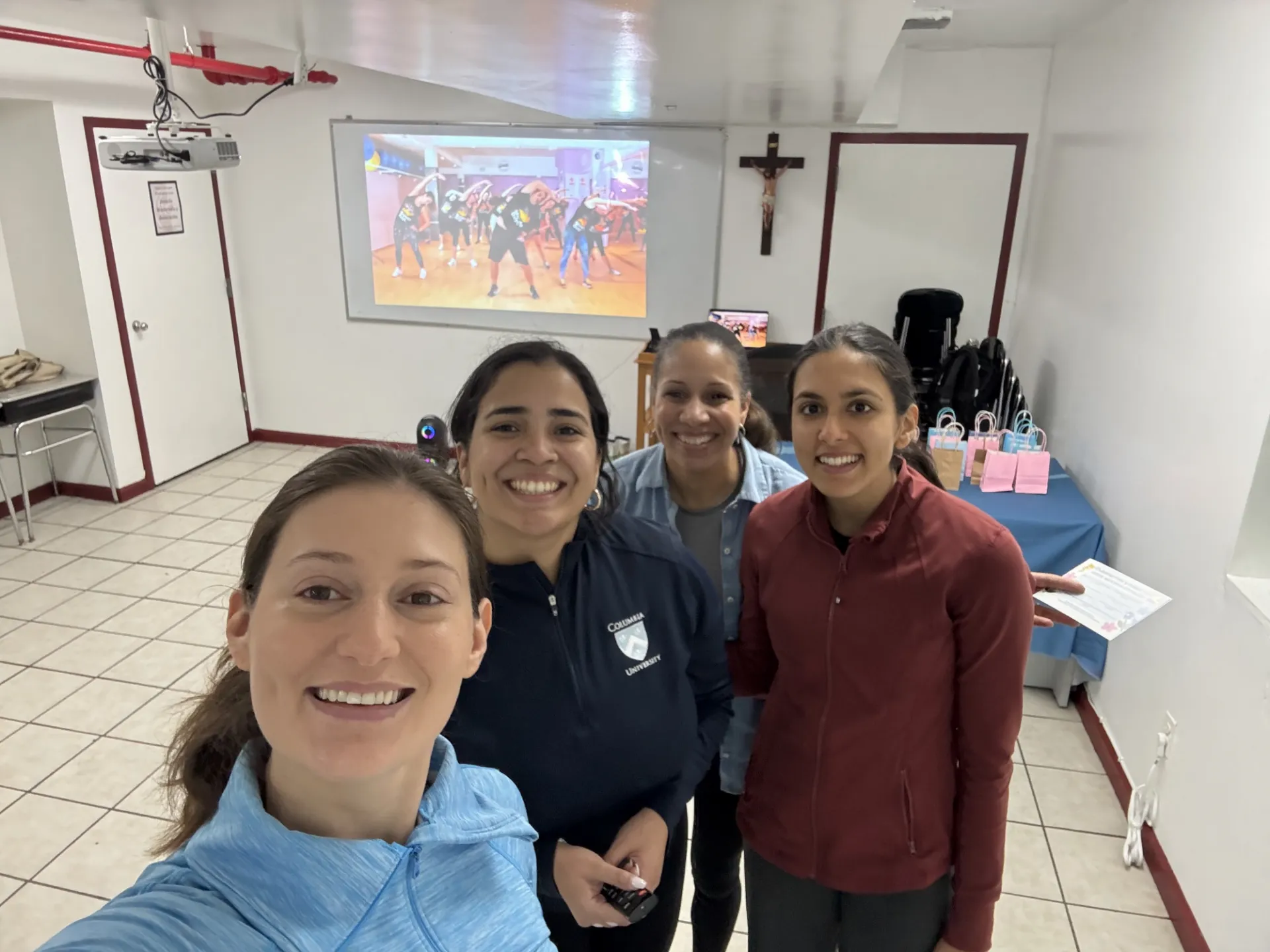 Sleep Mind Health team setting up at Hands Community Center